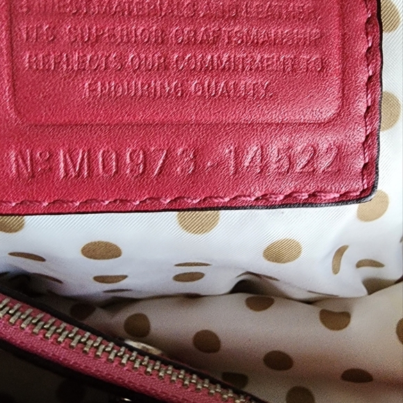 Coach Peyton CARRYALL Metallic PINK GUC RARE - Picture 6 of 10